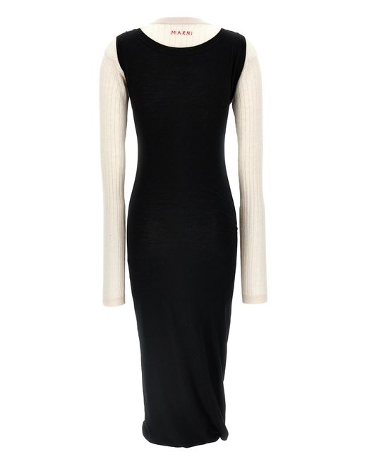 Marni Black Woolen Dress