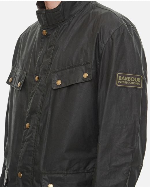 Barbour Gray Lightweight Duke Wax Jacket for men