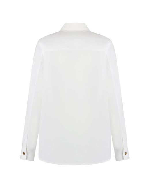 MICHAEL Michael Kors White Stretch Cotton Shirt
