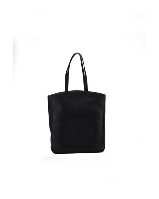 Orciani Black Ladylike M Soft Medium Bag
