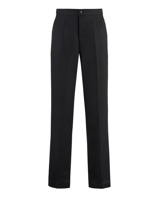 Maison Margiela Black Elegant Wool Trousers
