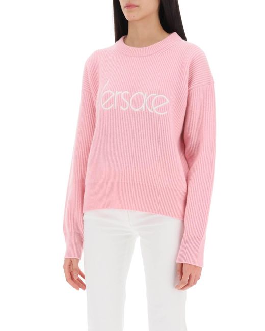 Versace Pink 1978 Re Edition Wool Sweater