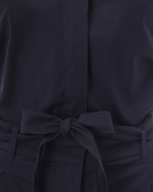 Max Mara Blue Sleeveless Jumpsuit