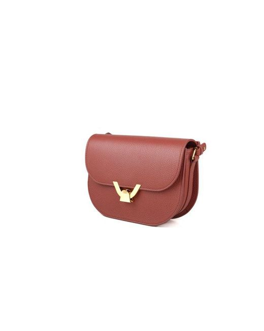 Coccinelle Red Crossbody Bag Cowhide Crossbody-Bags