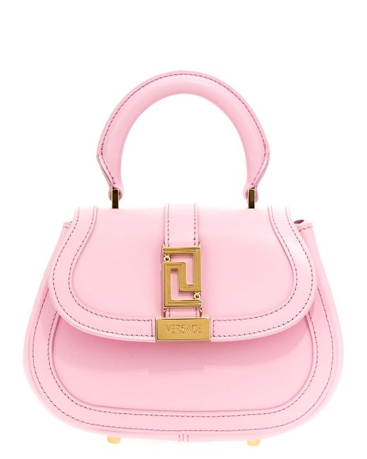 Versace Pink Greca Goddess Mini Tote Bag