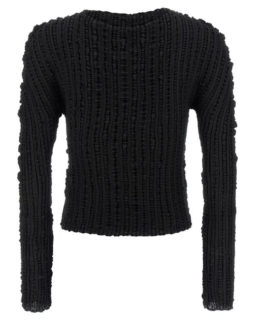 Issey Miyake Black Jellyfish Pleats Sweater