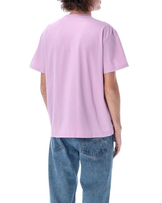 J.W. Anderson Purple Anchor Patch T-Shirt for men