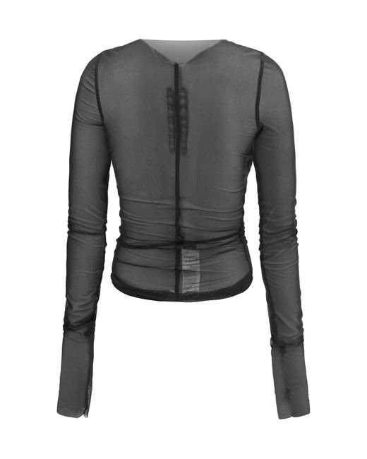 Rick Owens Black Tempio Bandeau Top Nylon; Elastane