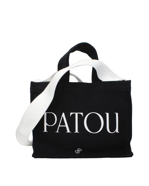 Patou Black Handbag Cotton