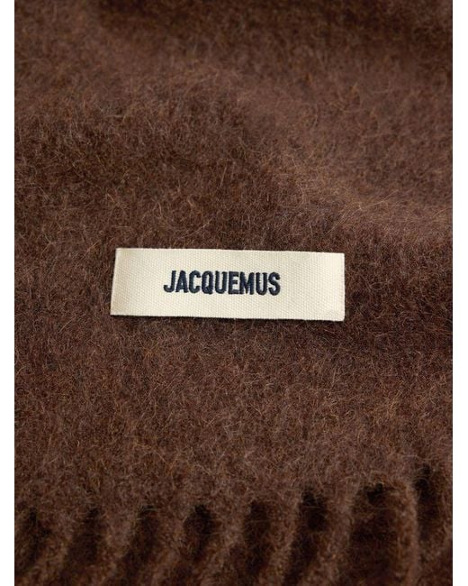 Jacquemus Brown Scarf Mohair Accessories