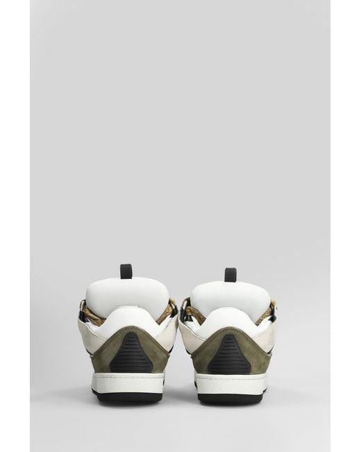 Lanvin White Curb Sneakers for men