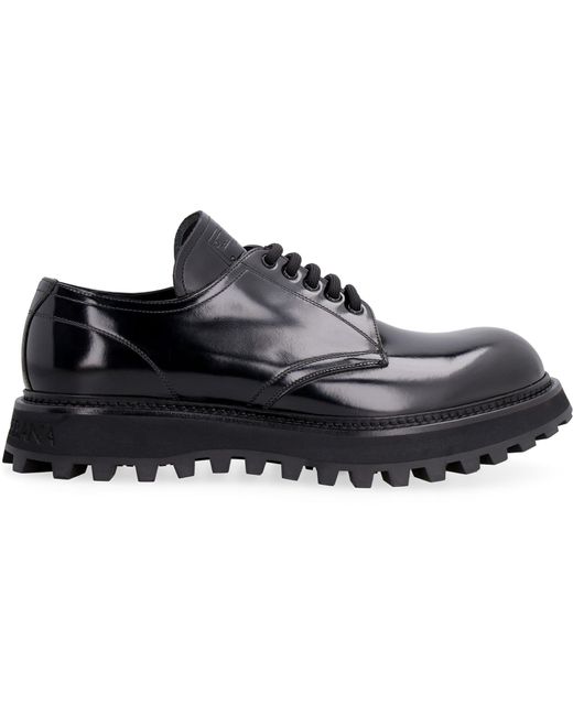 Dolce & Gabbana Black Derby Shoes for men