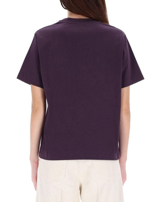 Casablanca Blue T-Shirt With Print Organic Cotton T-Shirts