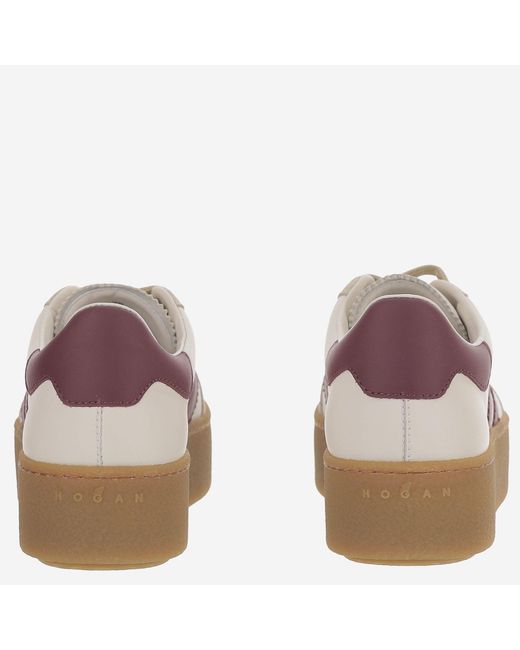 Hogan Brown Sneakers H698 Leather Trainers