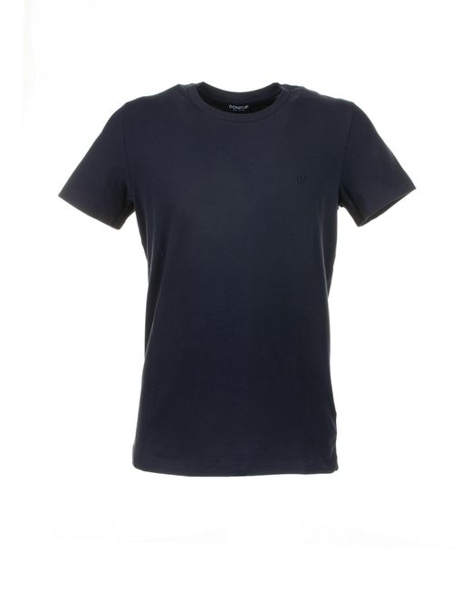 Dondup Blue Stretch Jersey T-shirt for men