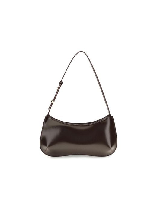 Jacquemus Brown Calf Leather Bos Taurus Shoulder Bag