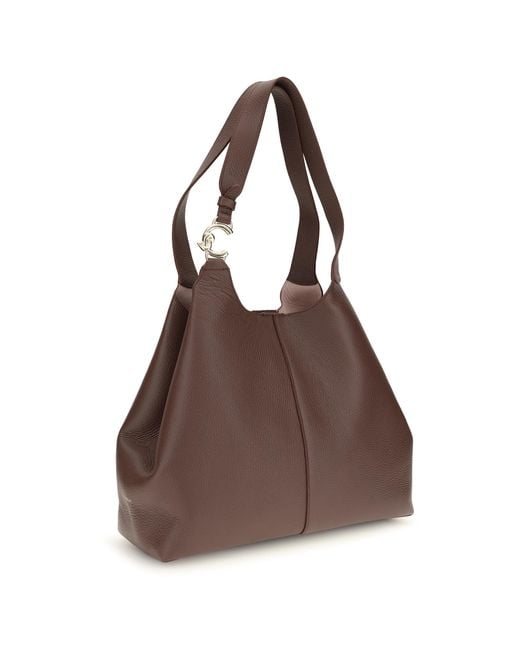 Coccinelle Brown Shoulder Bag C-Easy Calf Leather (Bos Taurus)