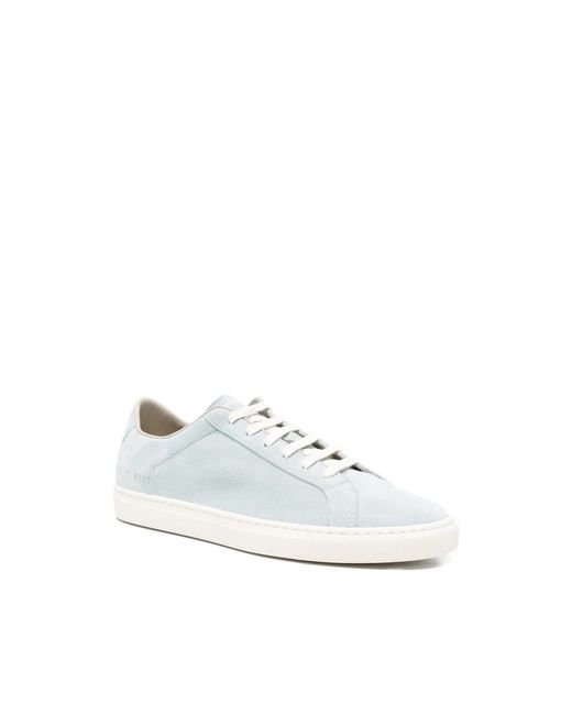 Common Projects White Boots Achilles Calf Suede