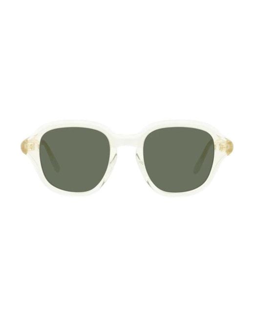 Loewe Green Sunglasses Square Full Rim, Transparent Frame And Lens Lw40163I57N for men