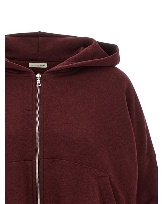 Dries Van Noten Red 'Hannett' Hoodie