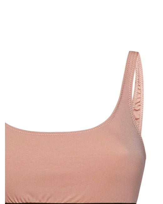 Tom Ford Natural Sleeveless Top Modal Tops