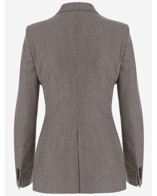 Tagliatore Gray Double-Breasted Wool Jacket