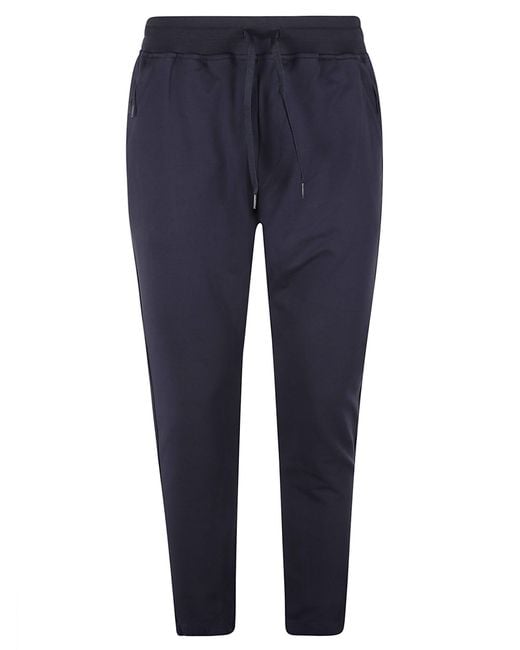 C P Company Blue Cotton Stretch Fleece Joggers for men