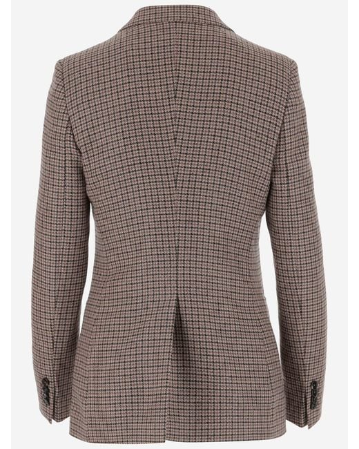 Tagliatore Brown Virgin Wool Blend Jacket