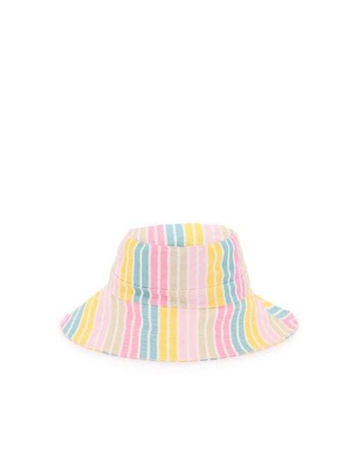 Ganni Multicolor Stripe Bucket Hat