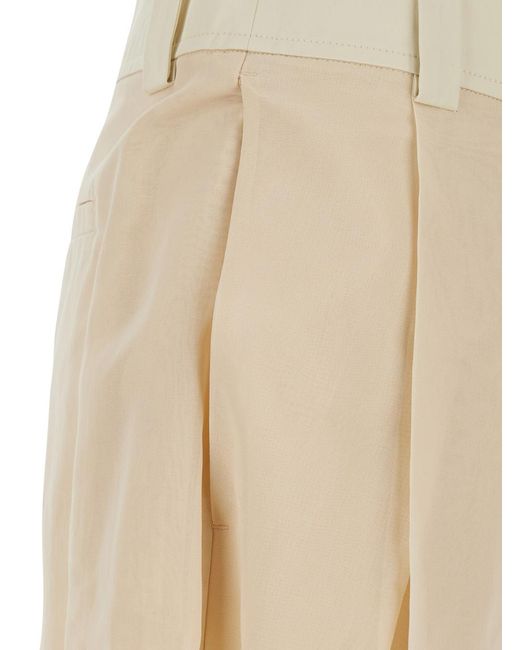 Sportmax Natural Trousers Spsferito Cotton