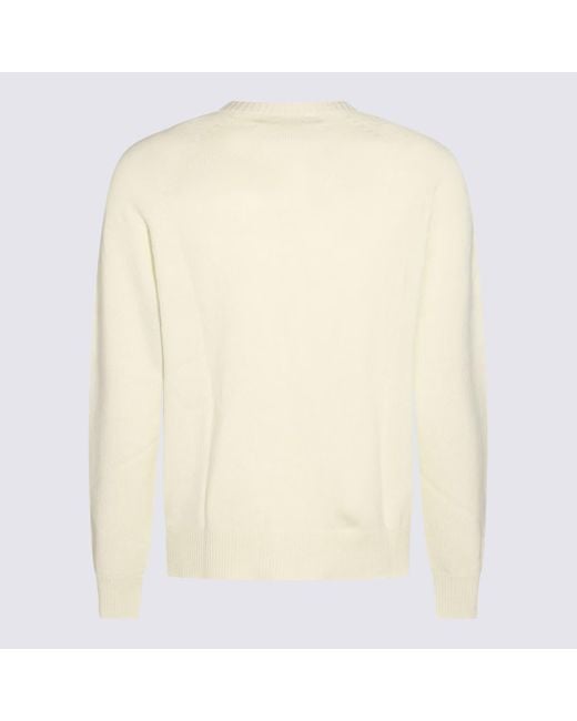 Jil Sander Natural Cashmere Sweater for men