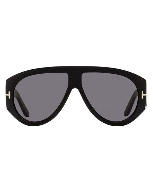 Tom Ford Black Bronson Sunglasses Tf1044 01A 60Mm Ft1044 Plastic (Acetate) for men