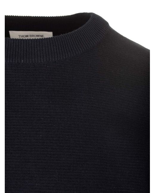 Thom Browne Blue 4-Barcotton Sweatshirt for men