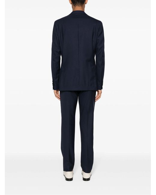 Lardini Blue Wool-Silk Blend Suit for men