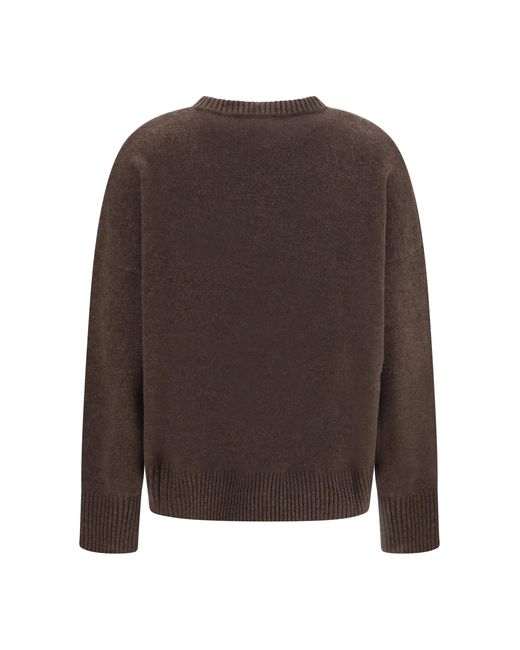Loulou de Saison Brown Anton Lds Cashmere Sweater Kashmir/Capra Hircus