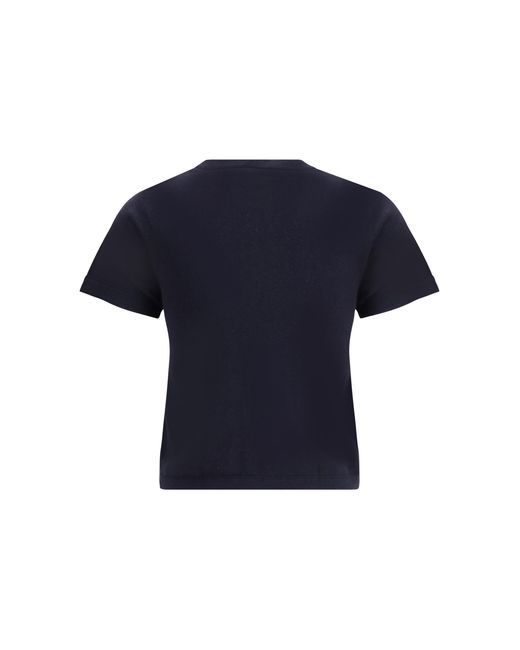Extreme Cashmere Blue Knit T-Shirt Cotton; Kashmir/Capra Hircus Top