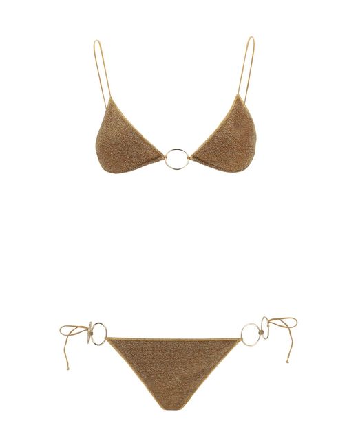 Oseree White Lumiere Ring Swimsuit
