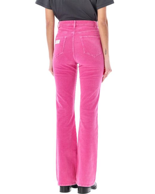 Ganni Pink Corduroy Pants