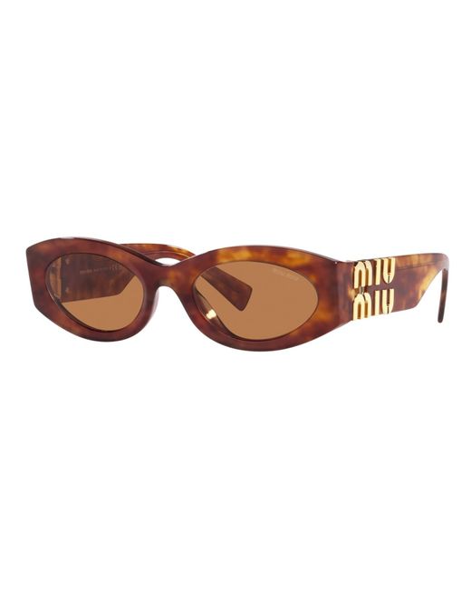 Miu Miu Brown 11Ws Sole Sunglasses