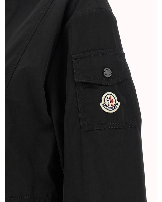 Moncler Black Laerte Parka Polyester Down Jacket, Parka, Casual Jackets