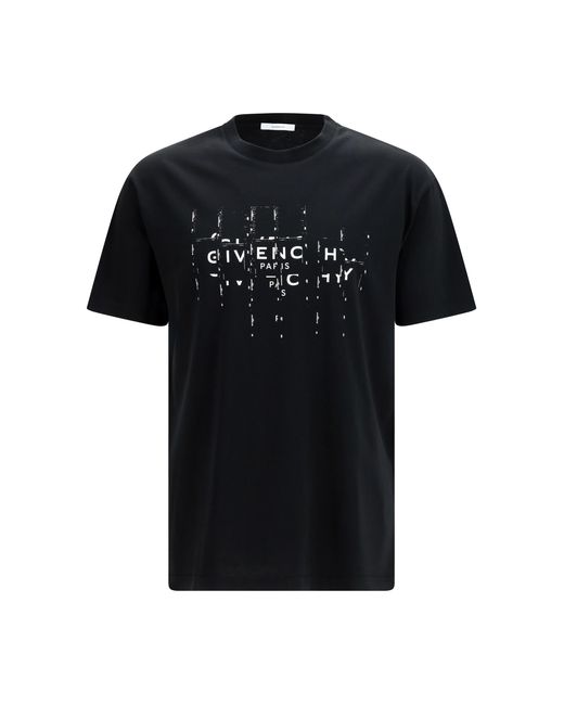 Givenchy Black Photographic Negative Cotton T-Shirt T-Shirts for men
