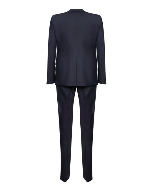Prada Blue Wool And Cashmere Suit for men