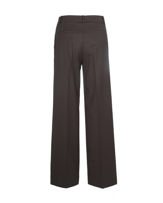 P.A.R.O.S.H. Brown Dark Virgin Wool Trousers