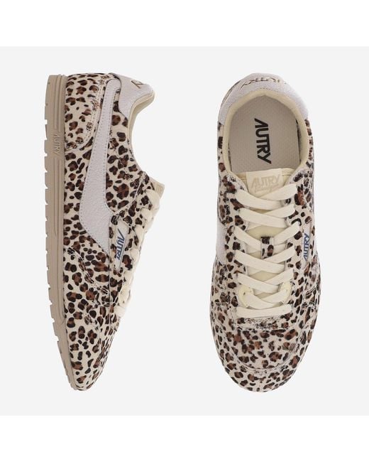 Autry Multicolor Sneakers Windspin Pony Skin Trainers