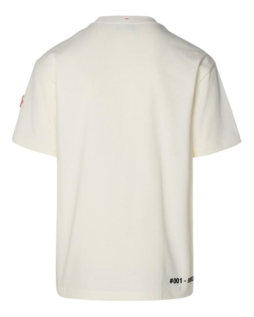 3 MONCLER GRENOBLE White Ivory Cotton T-shirt for men