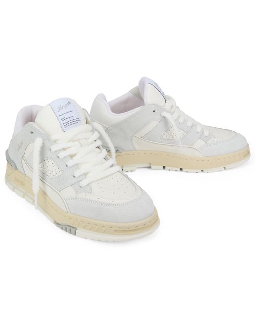 Axel Arigato White Sneakers, Suede Bovine Trainers for men