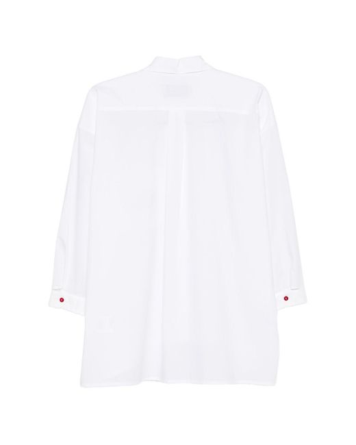 ALESSANDRO ENRIQUEZ White Heart Cotton Shirt