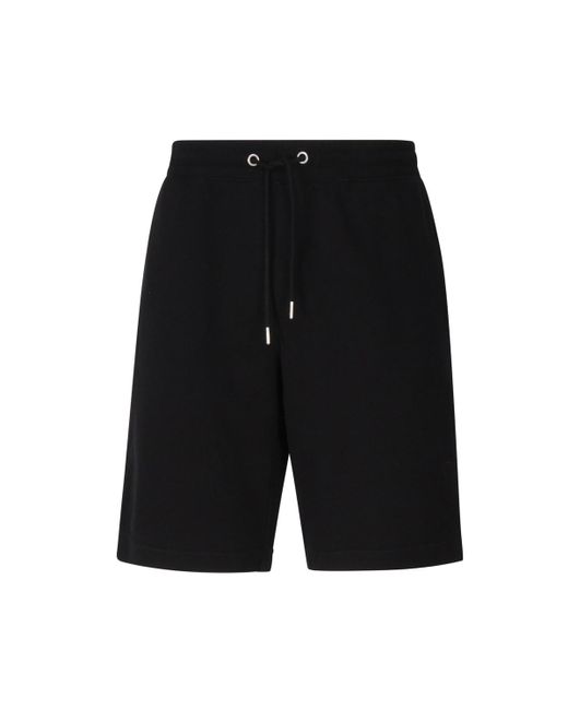 Sun 68 Black Cotton Blended Shorts for men