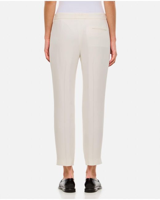 Alexander McQueen White Cigarette Pant