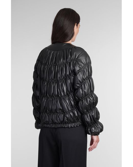 Chloé Puffer In Black Leather